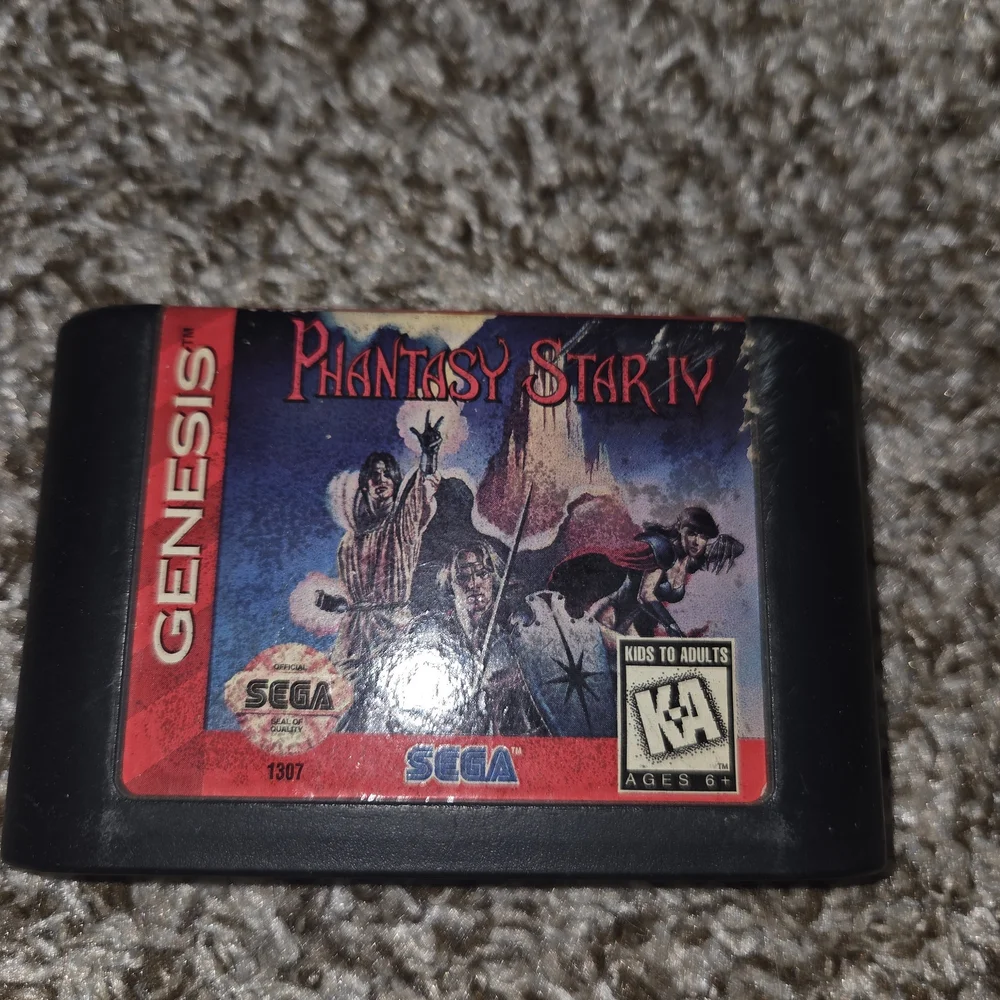 Sega Genesis Phantasy Star IV Game Cartridge